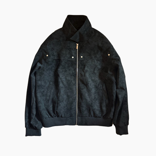 Washed Suede Leather Jacket Image 1