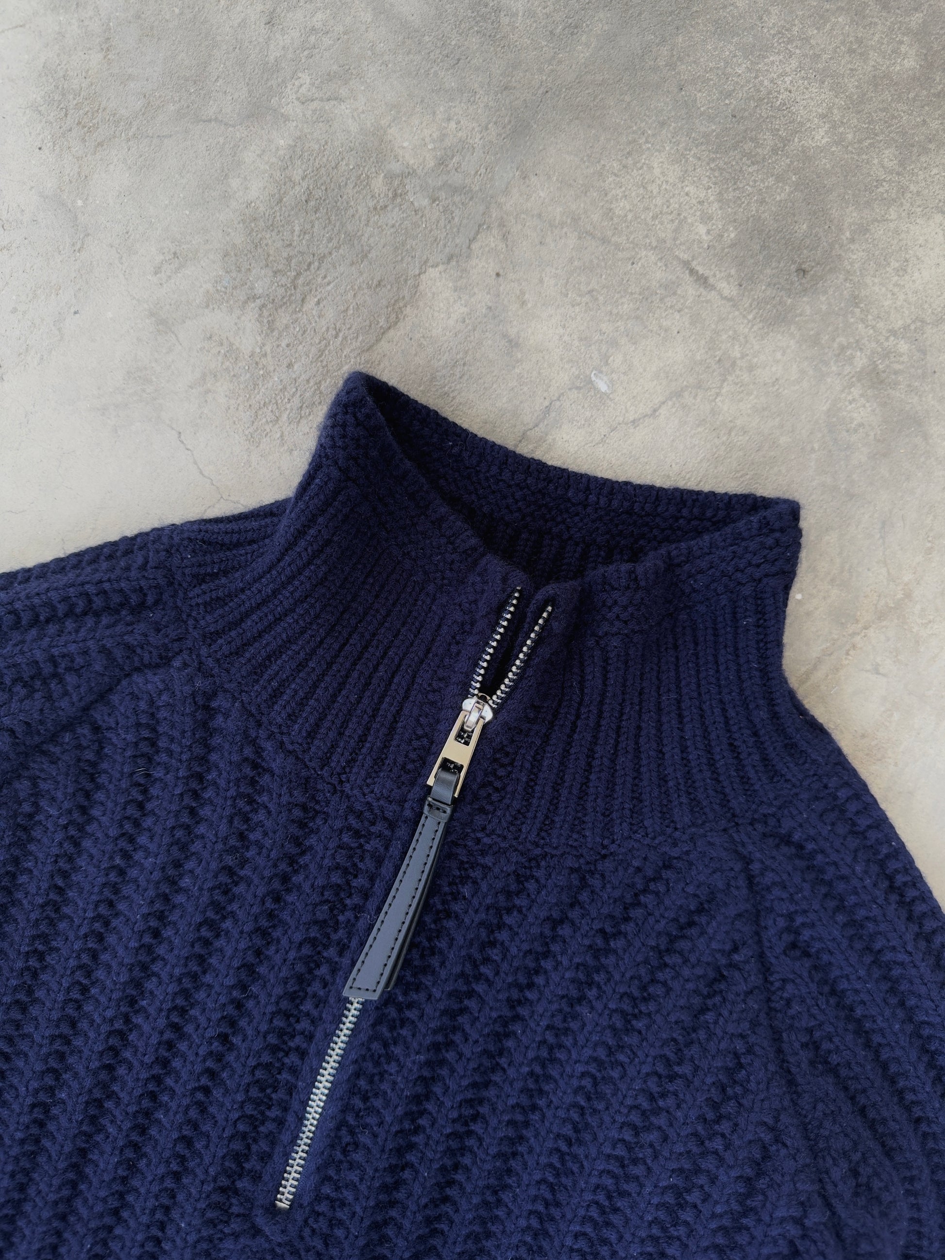 Lamb Wool Quarter Zip Fourth Image