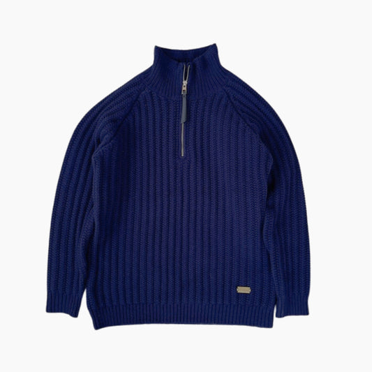 Lamb Wool Quarter Zip Sweater First Image