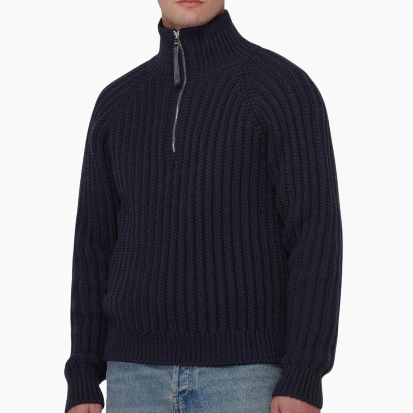 Lamb Wool Quarter Zip Sweater Second Image