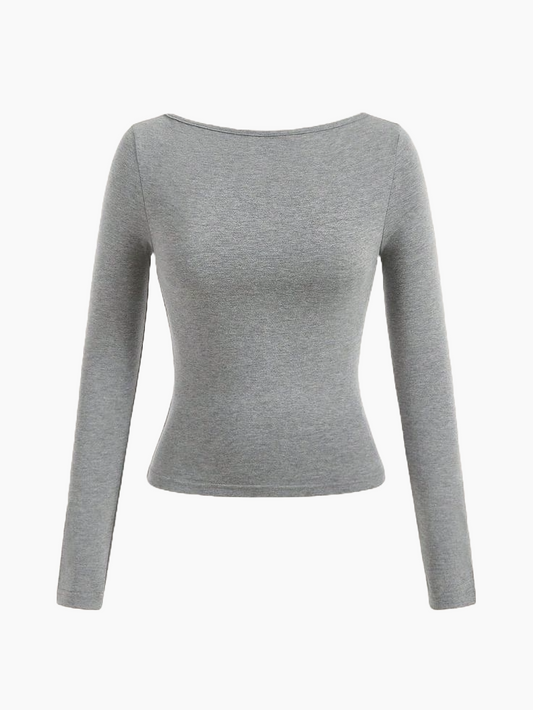 Grey Cashmere Long Sleeve